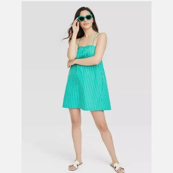 a new day | Dresses | Womens Sleeveless Shift Mini Dress A New Day Green Striped Xs | Poshmark a new day | Dresses | Womens Sleeveless Shift Mini Dress A New Day Green Striped Xs | Poshmark